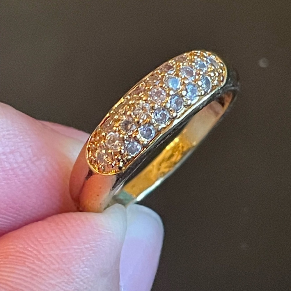 Cute Austrian crystal 18k gold plated ring - Picture 6 of 8